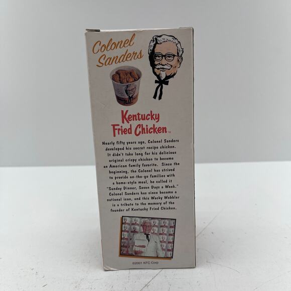 Funko Wacky Wobbler 7" Colonel Sanders Bobblehead 2001 Kentucky Fried Chicken - Picture 3 of 14